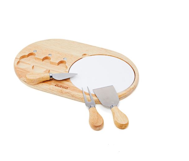 Golf Cheese Board and Knives Set